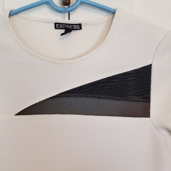 Express midi dress with mesh cut outs - Picture 3 of 6